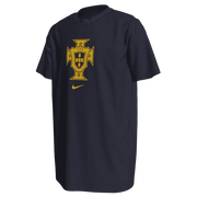 Nike 2022-23 Portugal Youth WC Crest Tee - Navy Blue (Front)