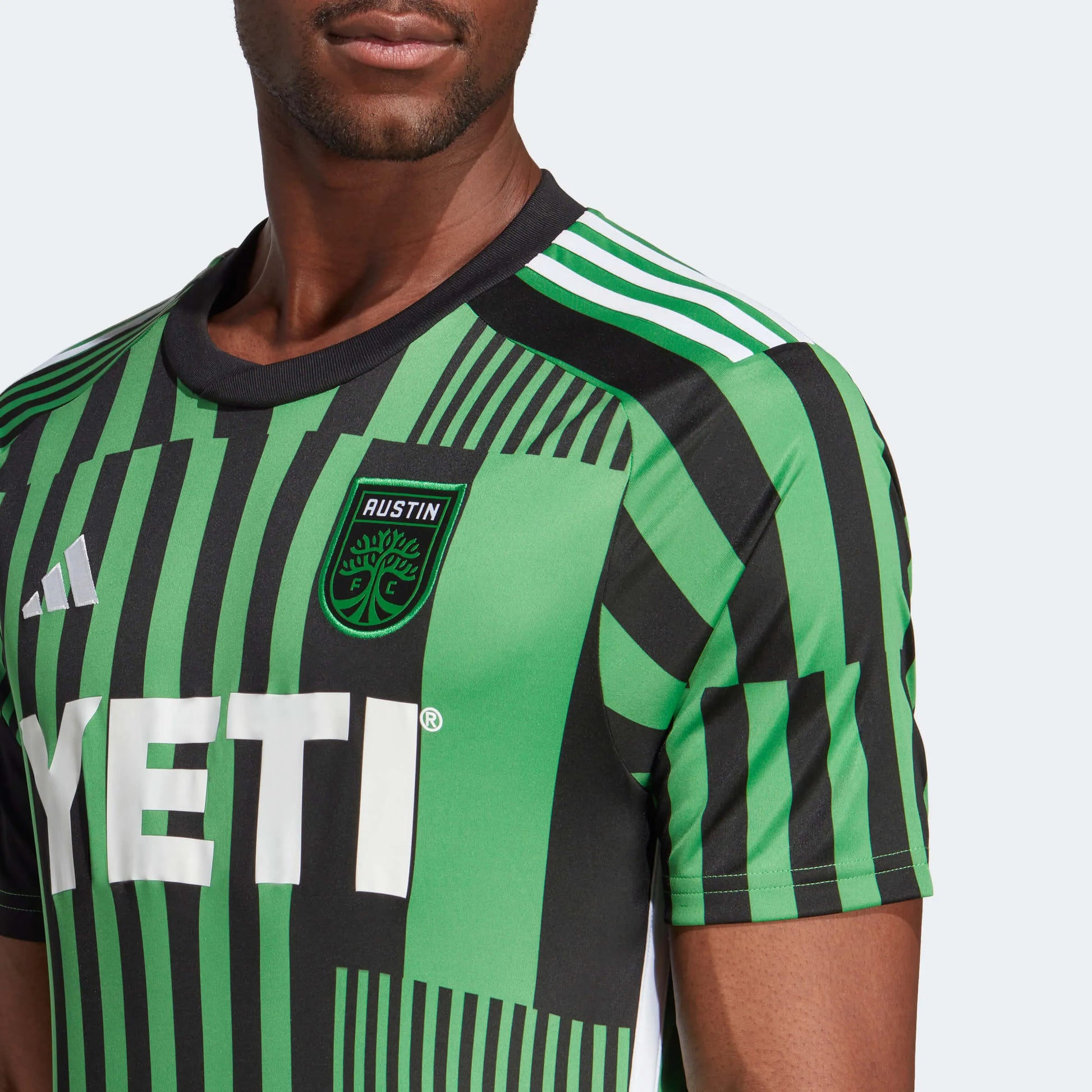 adidas 2023-24 Austin FC Men's Stadium Home Jersey (Detail 1)