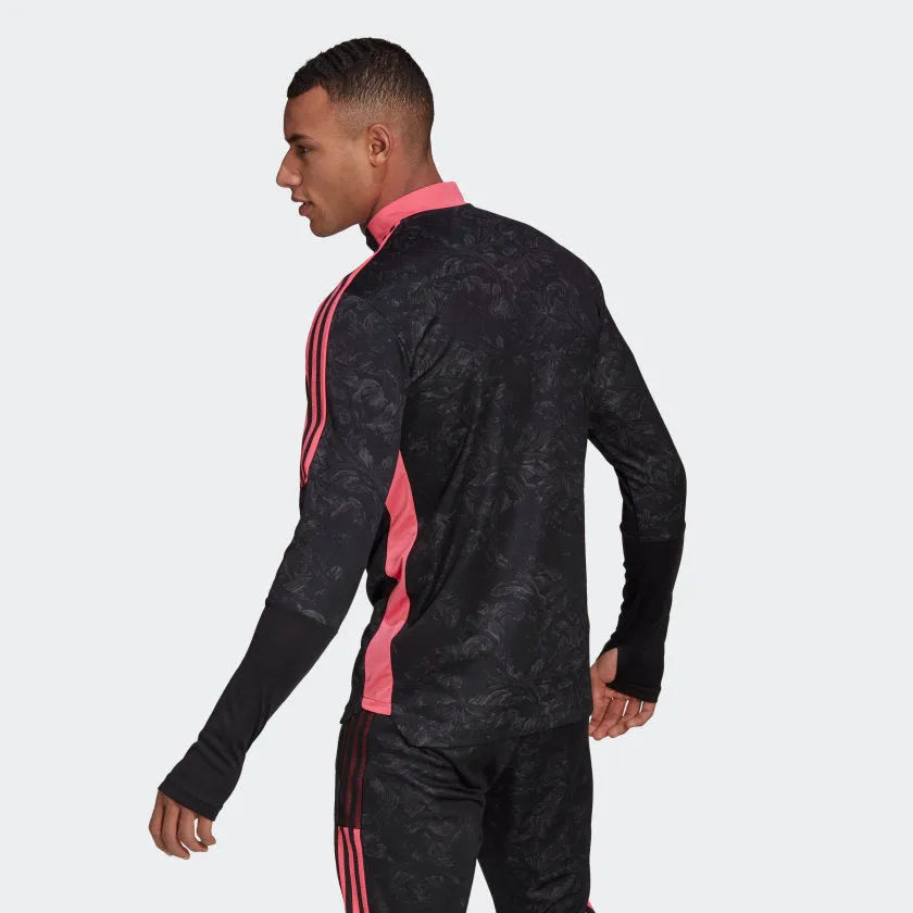 Adidas 2020-21 Real Madrid AOP Training Top - Black-Pink