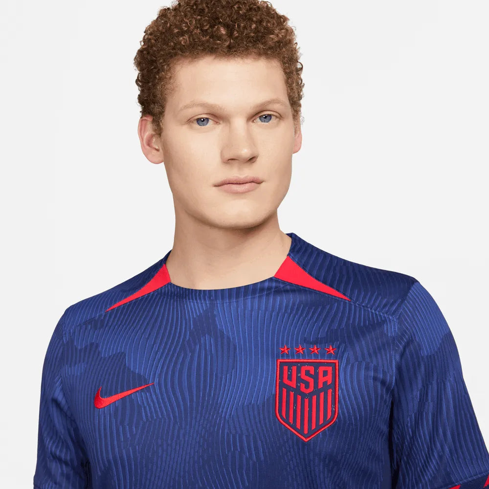 Nike 2023-24 USA Women's Stadium 4-Star Away Jersey (Men's Cut) (Detail 1)