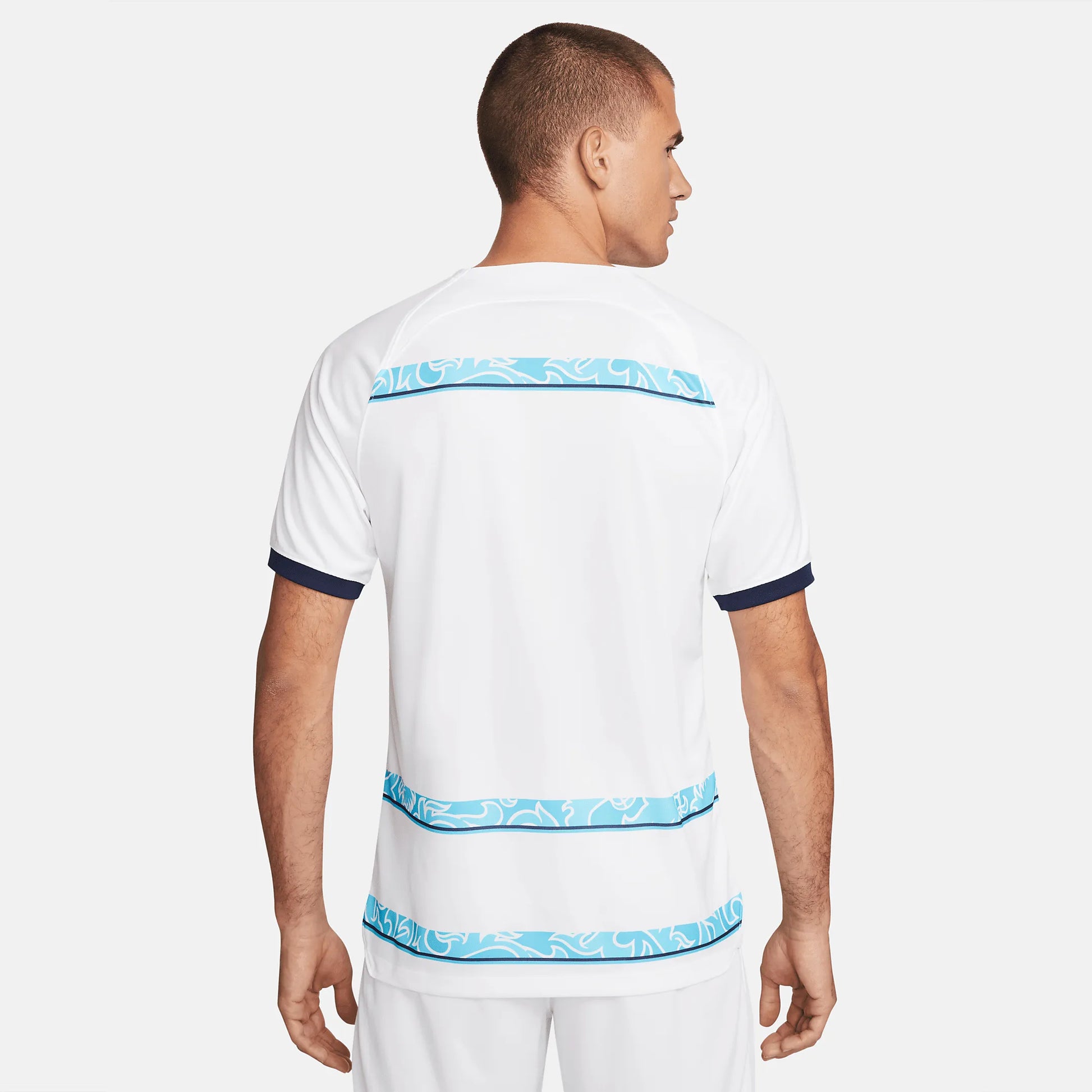 Nike 2022-23 Chelsea Away Jersey - White-Blue (Model - Back)
