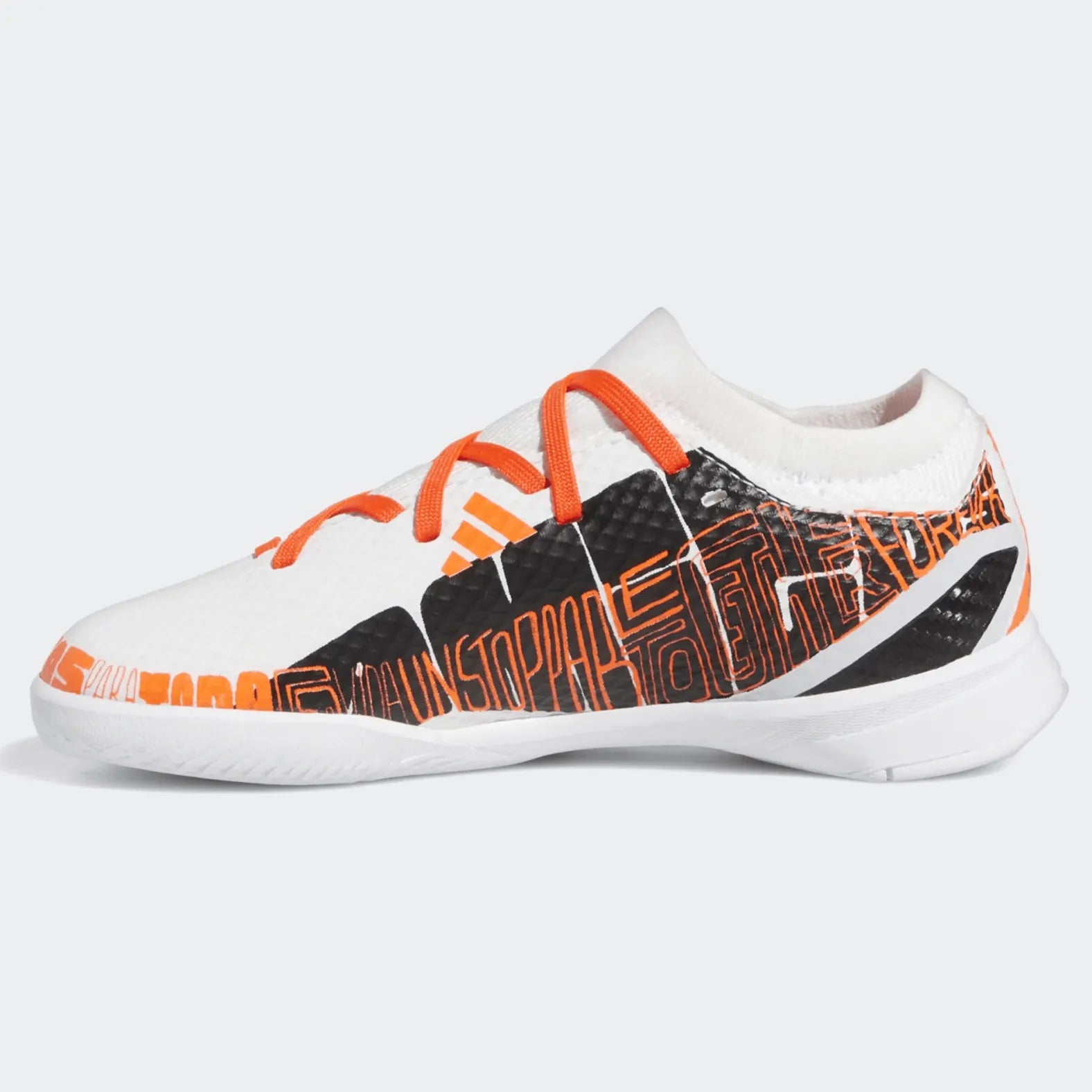 adidas JR X SpeedPortal Messi .3 Indoor - White-Black-Solar Red (Side 2)