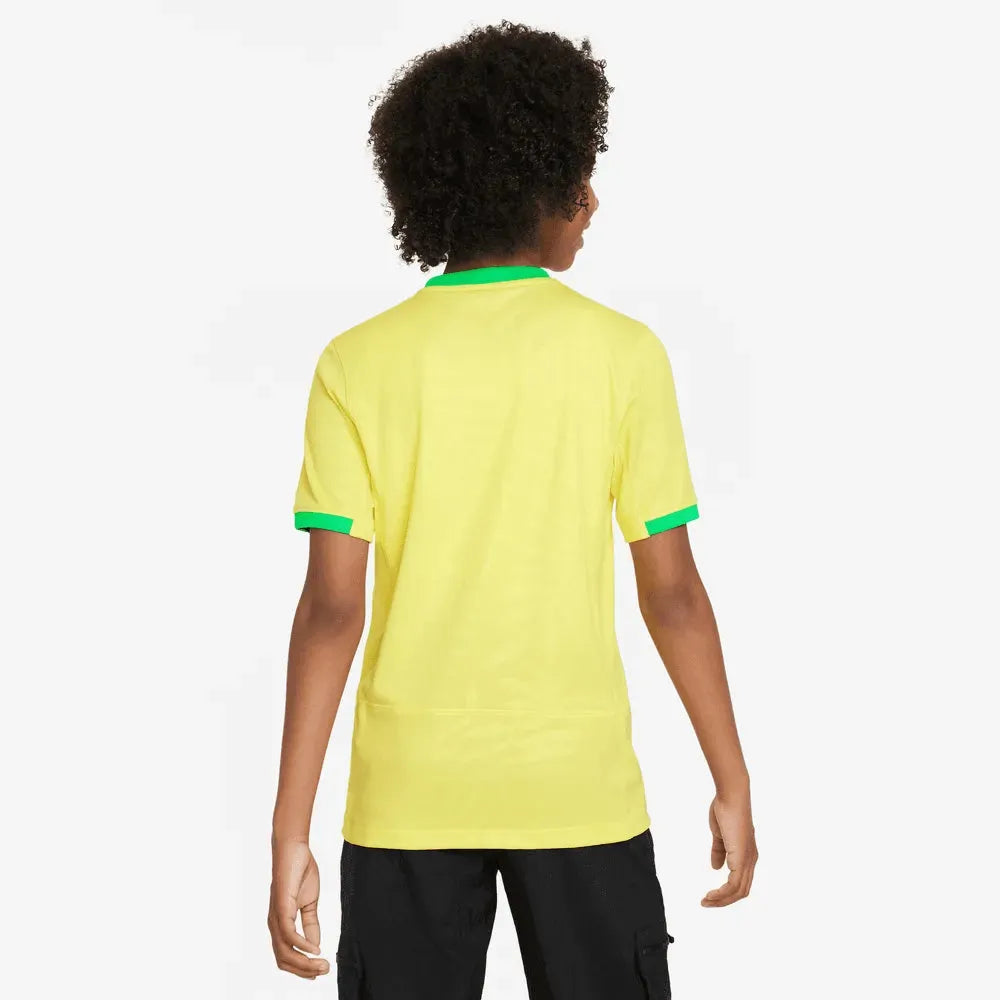 Nike 2023-24 Brazil Women's WC23 Youth Home Jersey (Model - Back)