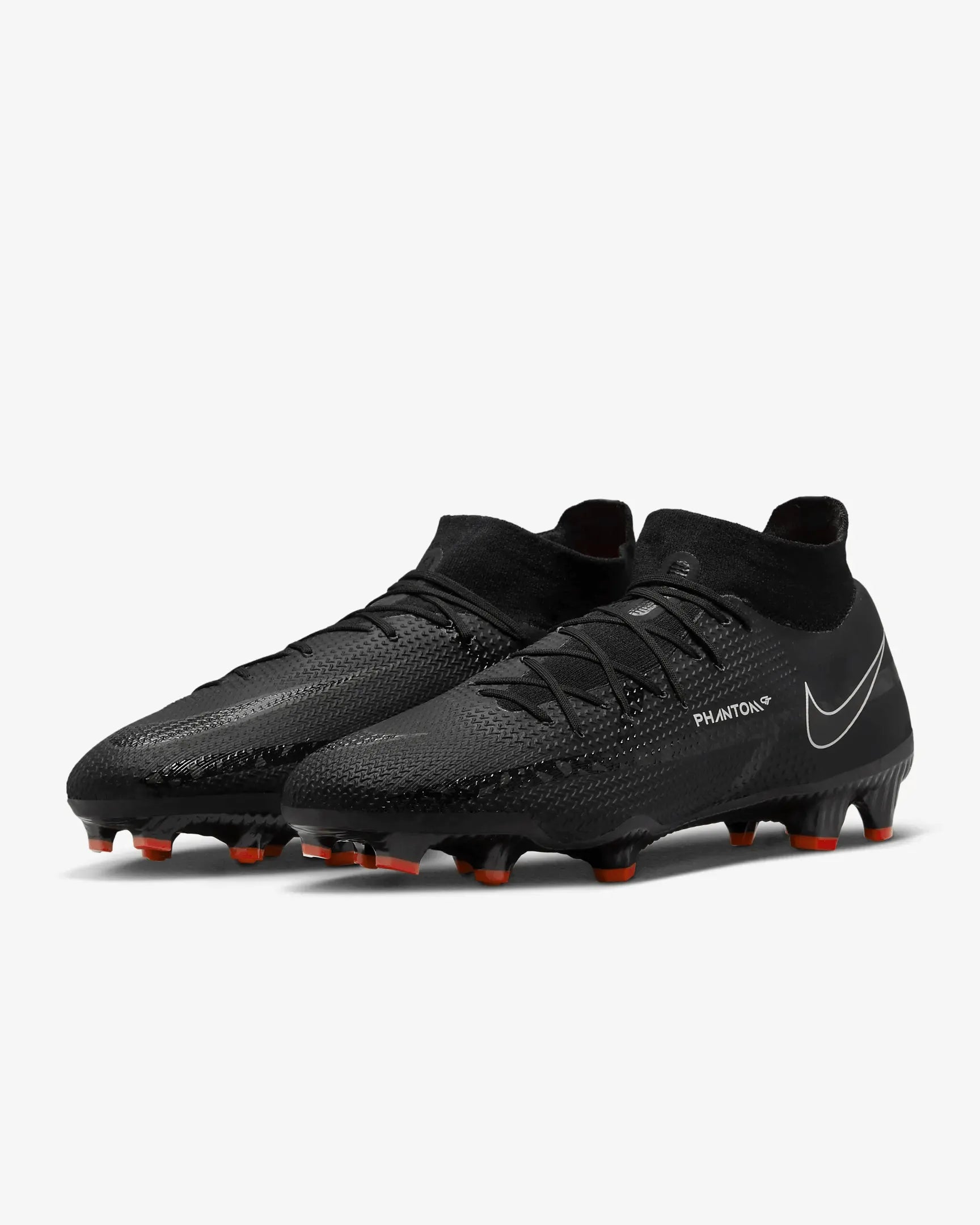 Nike Phantom GT2 Pro DF FG - Black-Grey (Pair - Diagonal)