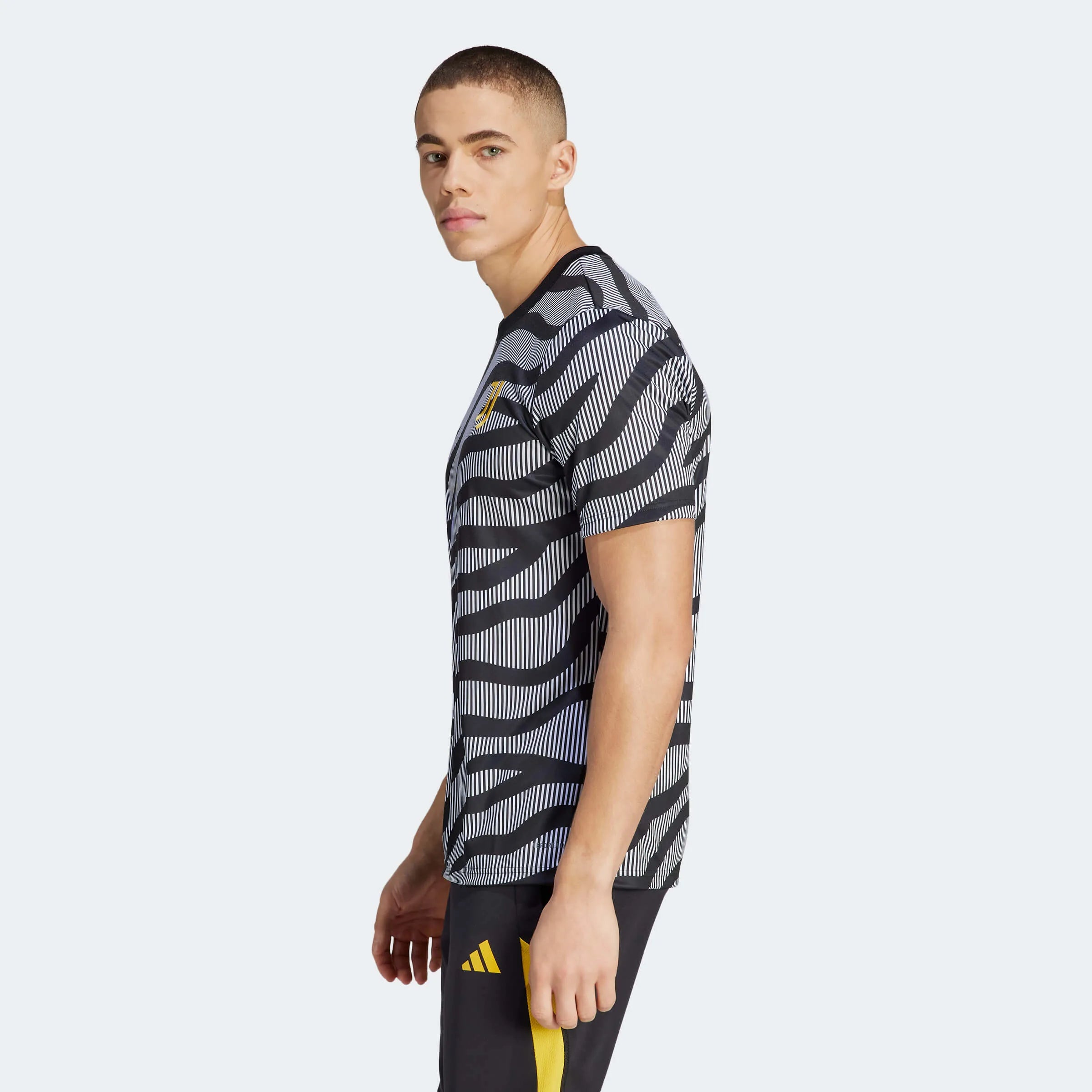adidas 2023-24 Juventus Men's Pre-Match Jersey (Model - Side)