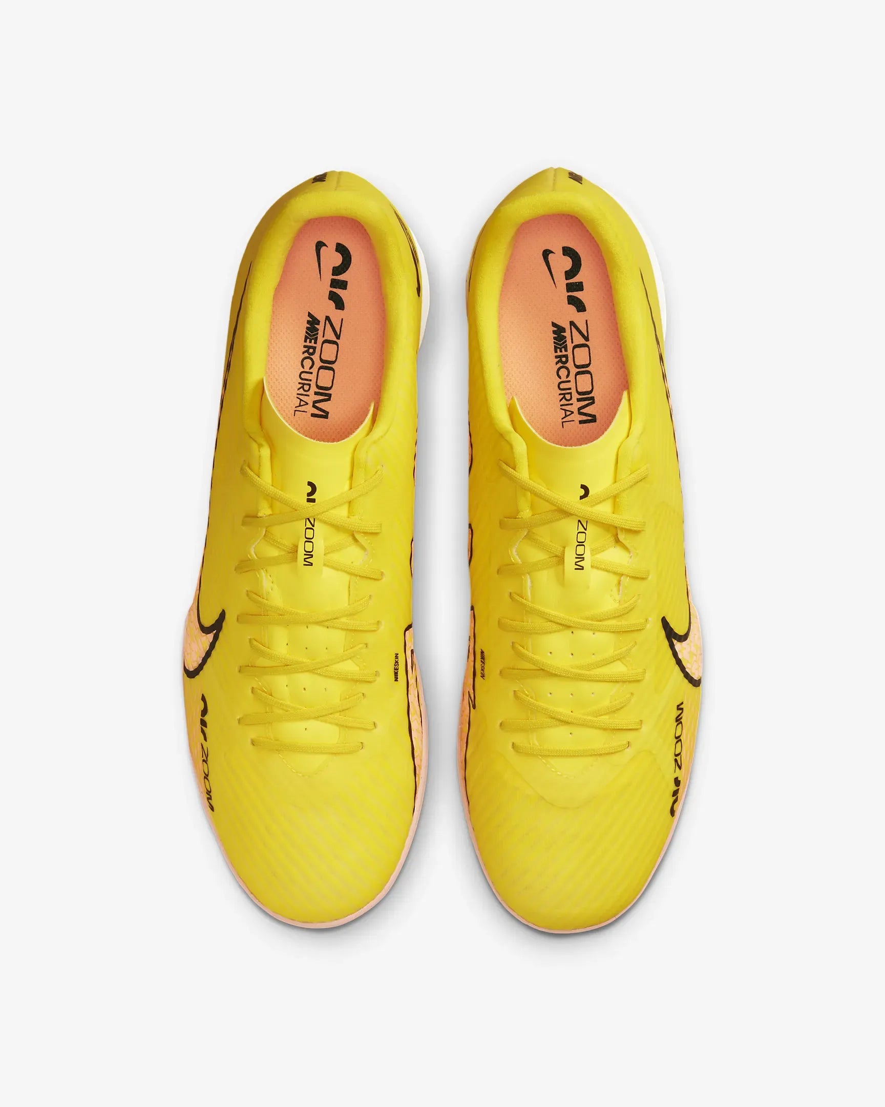 Nike Zoom Vapor 15 Academy Indoor - Yellow Strike-Sunset Glow (Pair - Top)