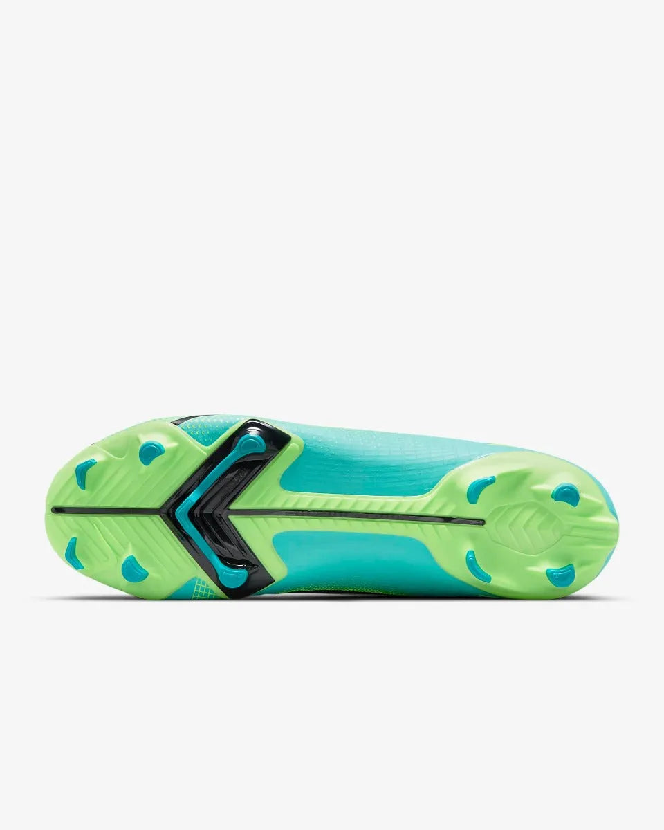 Nike Vapor 14 Academy FG-MG - Turquoise-Lime Glow (Bottom)