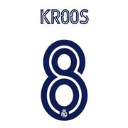 Real Madrid 2020/21 Home Kroos #8 Jersey Name Set