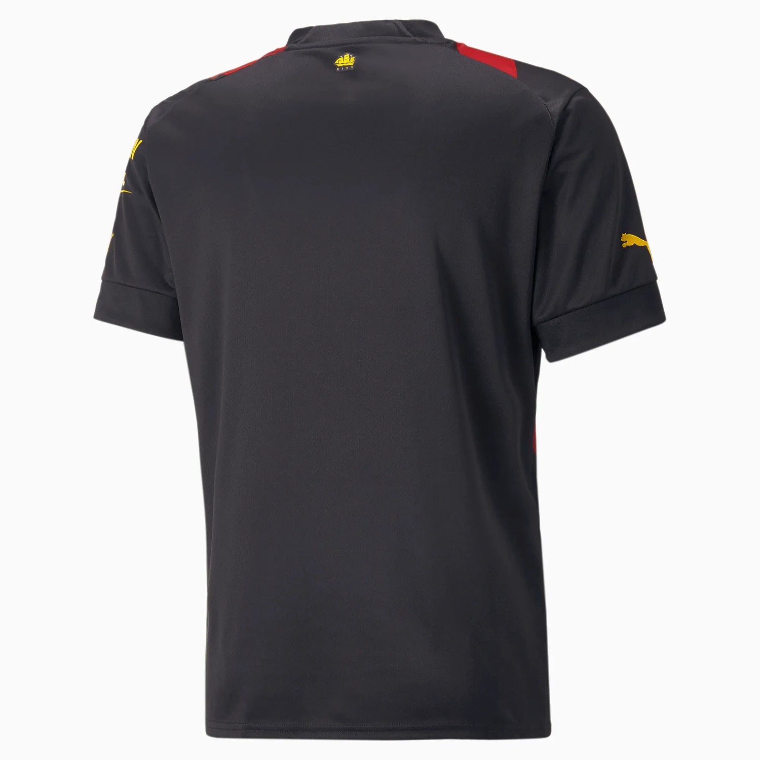 Puma 2022-23 Manchester City Away Jersey - Black-Red (Back)