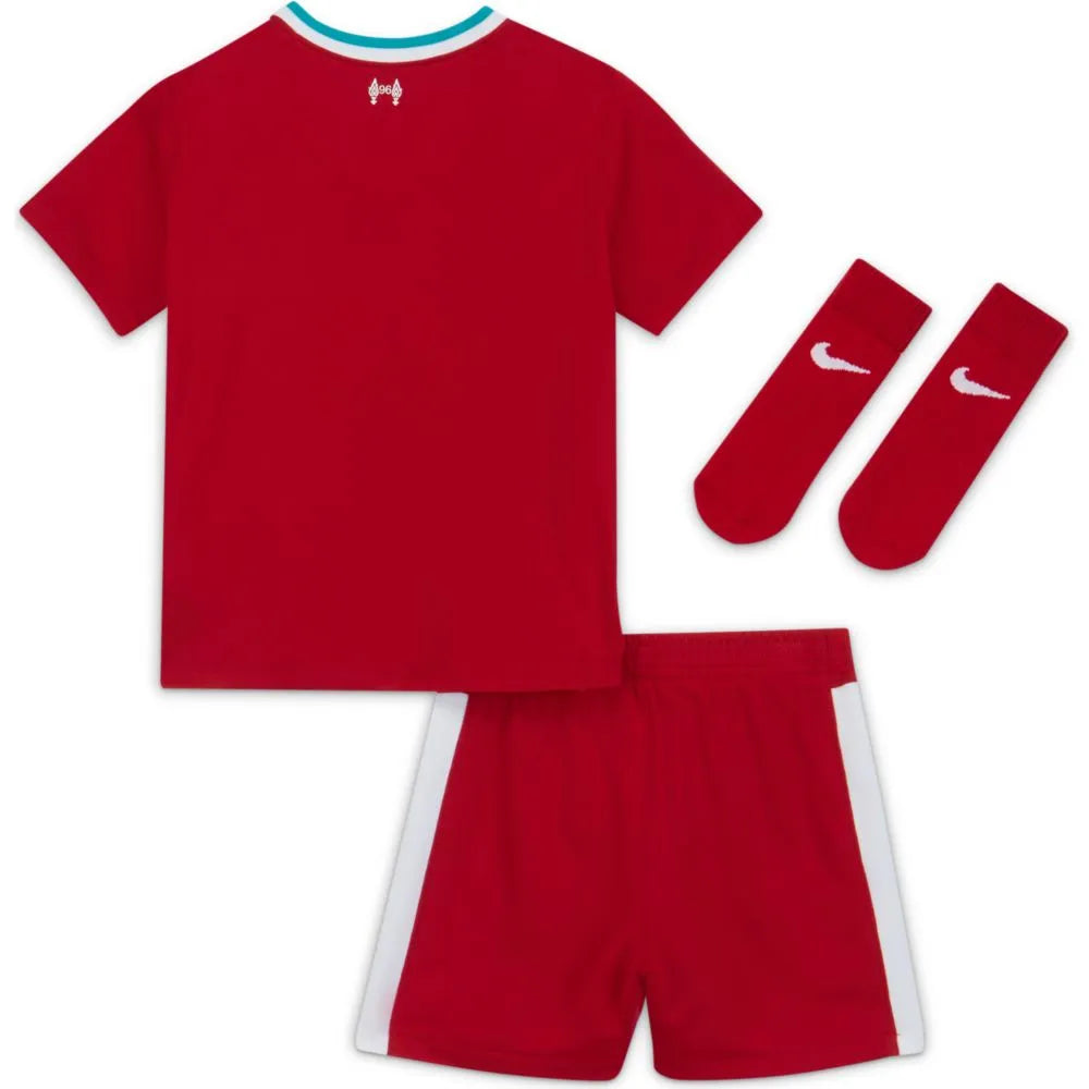 Nike 2020-21 Liverpool Home Baby-Toddler Kit - Red-White