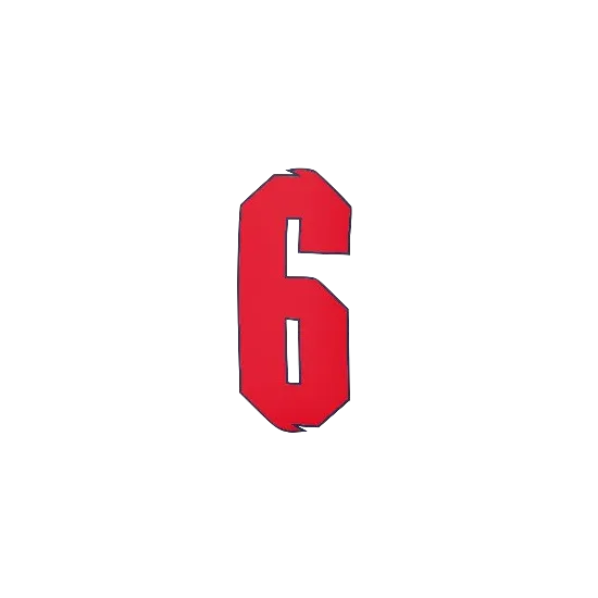 England 2020/22 Home Maguire #6 Jersey Name Set (Front Number)