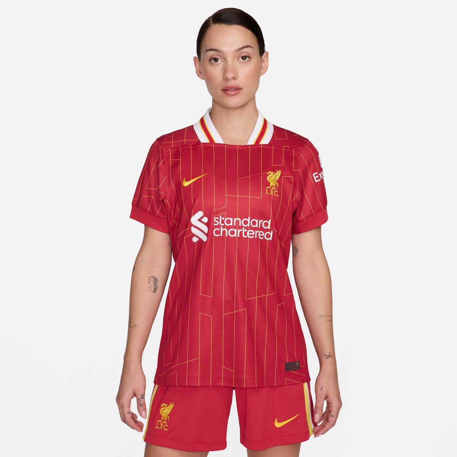 Nike 2024-25 Liverpool Women's Stadium Home Jersey (Model - Front)