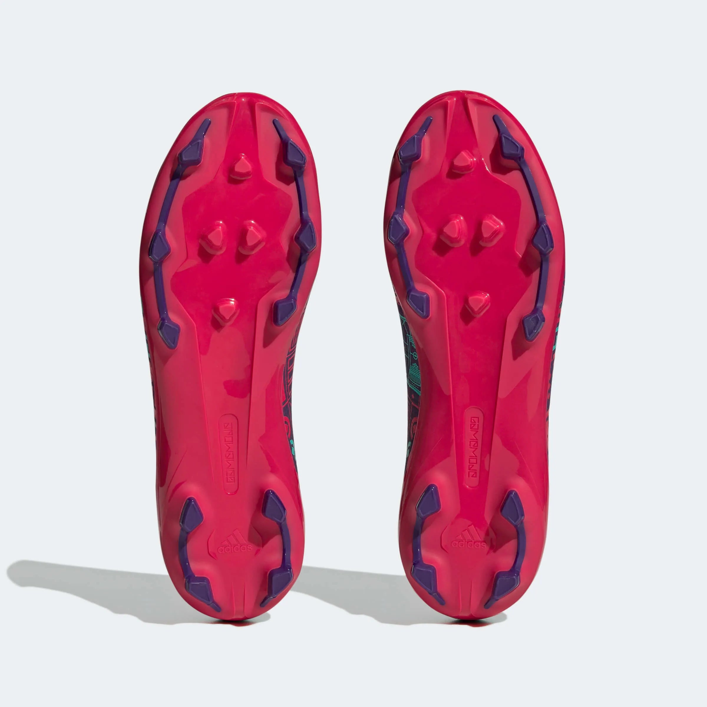 adidas Gamemode Knit FG - Purple-Ruby Red (Pair - Bottom)
