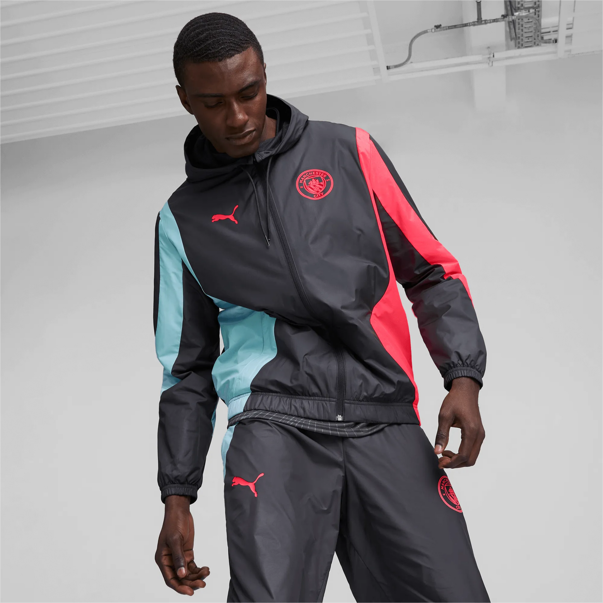 Puma 2023-24 Manchester City Men's Anthem Jacket (Model - Front)