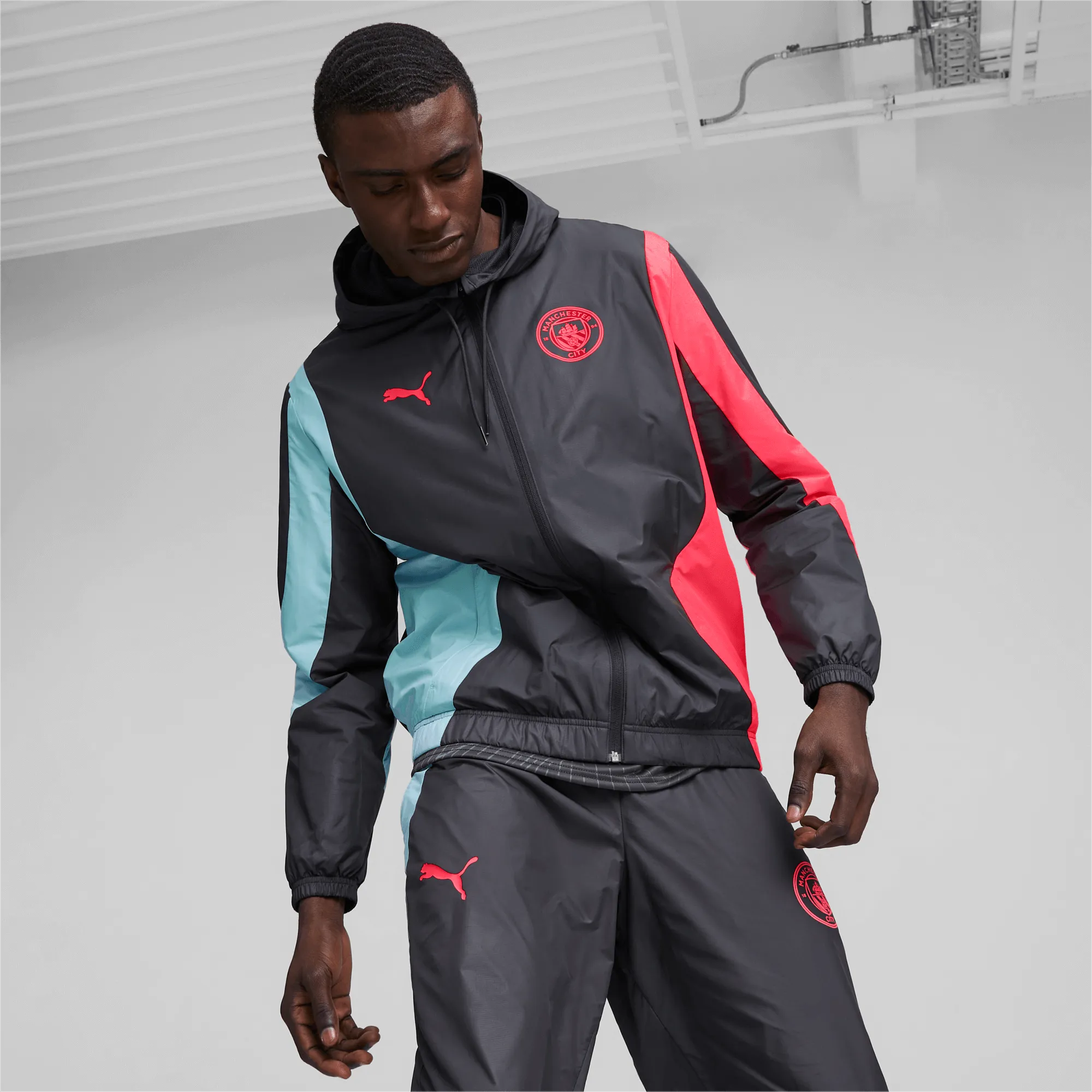 Puma 2023-24 Manchester City Men's Anthem Jacket (Model - Front)