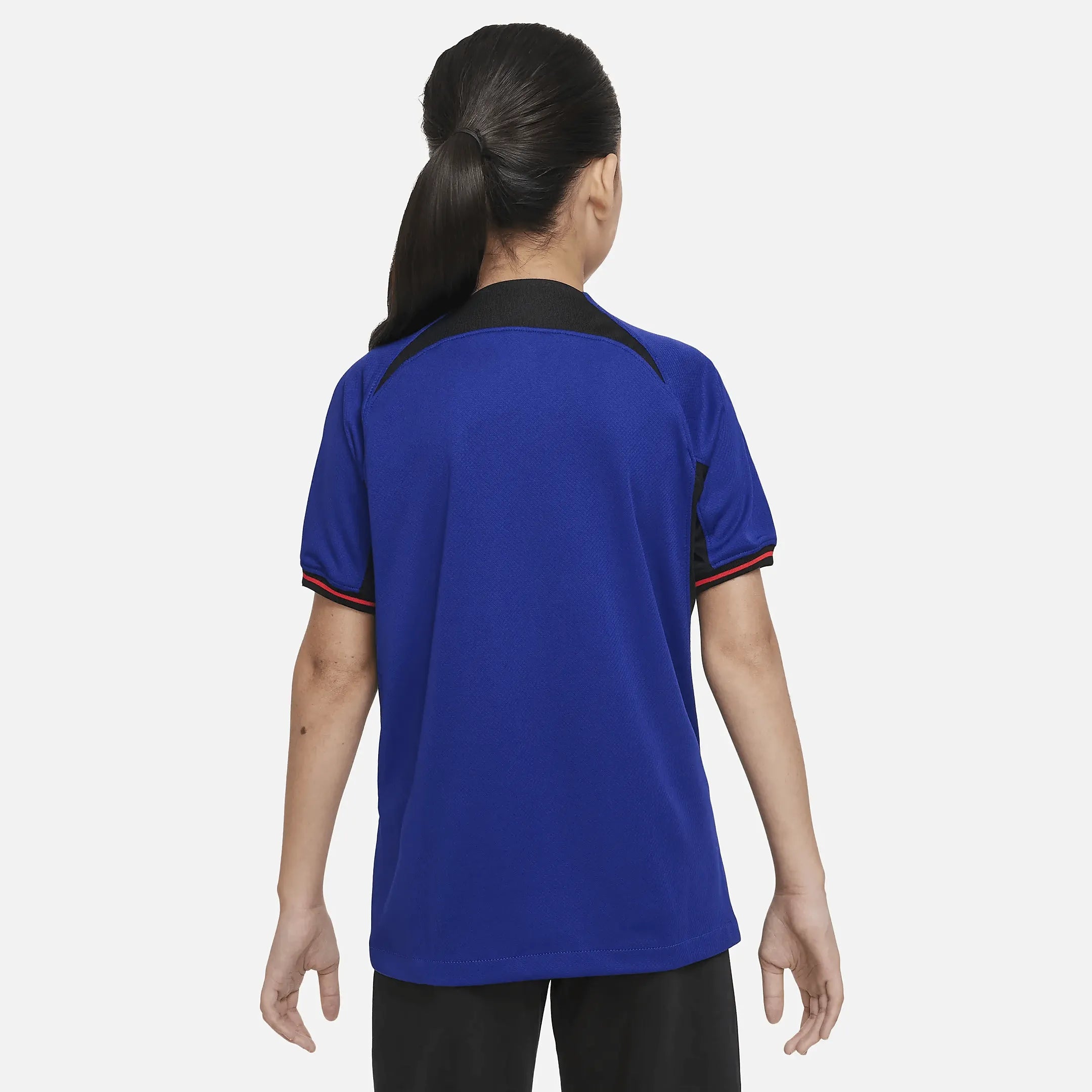 Nike 2022-23 Netherlands Youth Away Jersey (Model - Back)