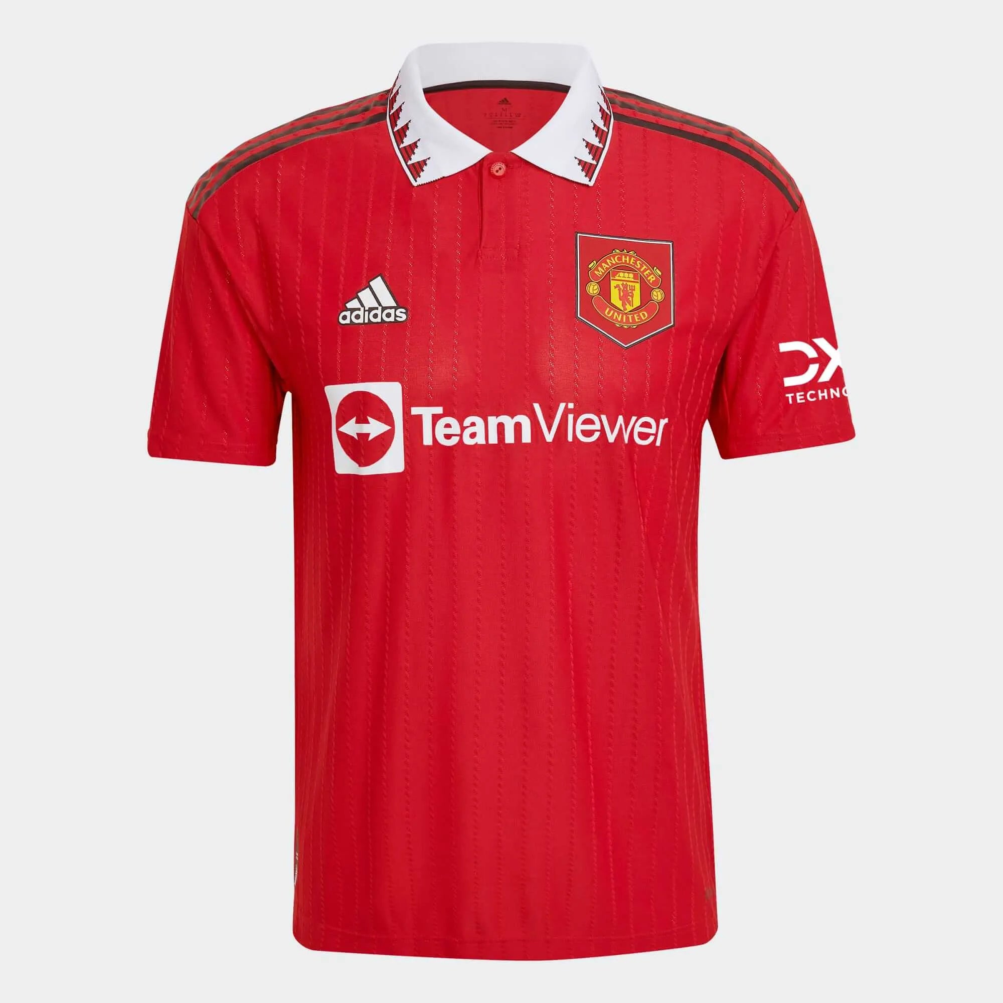 adidas 2022-23 Manchester United Authentic Home Jersey - Red-White (Front)
