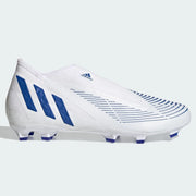 adidas Predator Edge .3 Laceless FG - White-Hi Res Blue (Side 1)