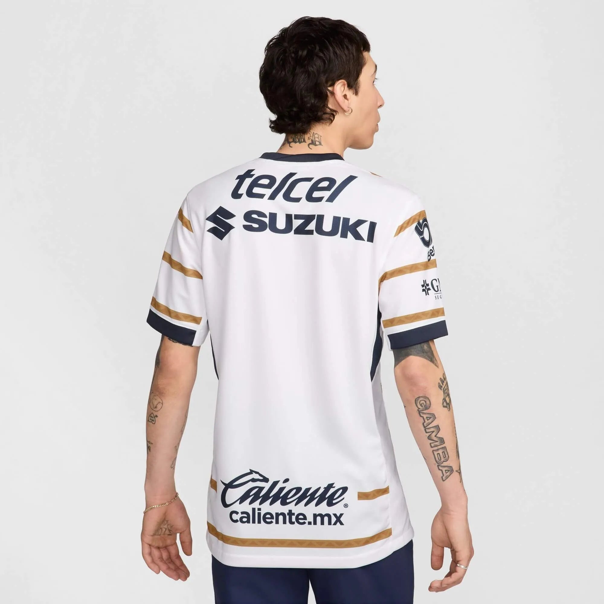 Nike 2024-25 Pumas Men's Stadium Home Jersey (Model - Back)