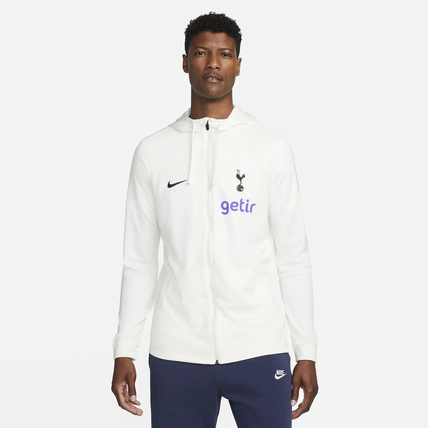 Nike 2022-23 Tottenham Strike Track Jacket - Sail-Black (Model - Front)
