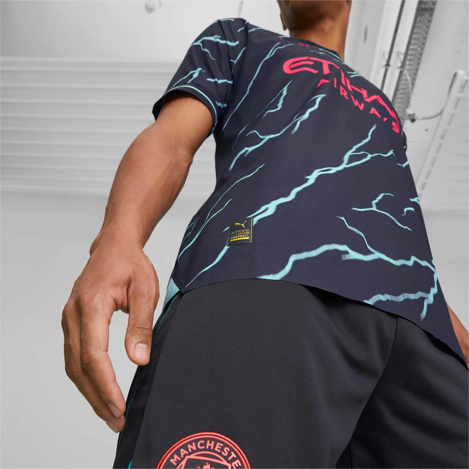 Puma 2023-24 Manchester City Men's Authentic Third Jersey (Detail 2)