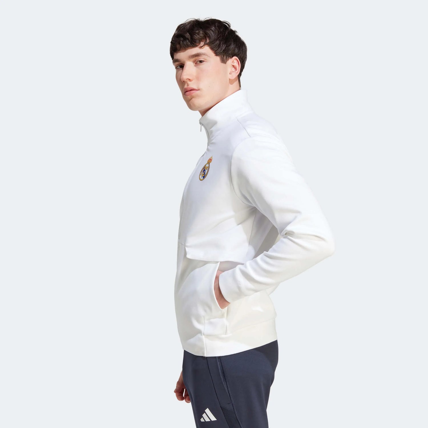 adidas 2023-24 Real Madrid Men's Anthem Jacket (Model - Side)