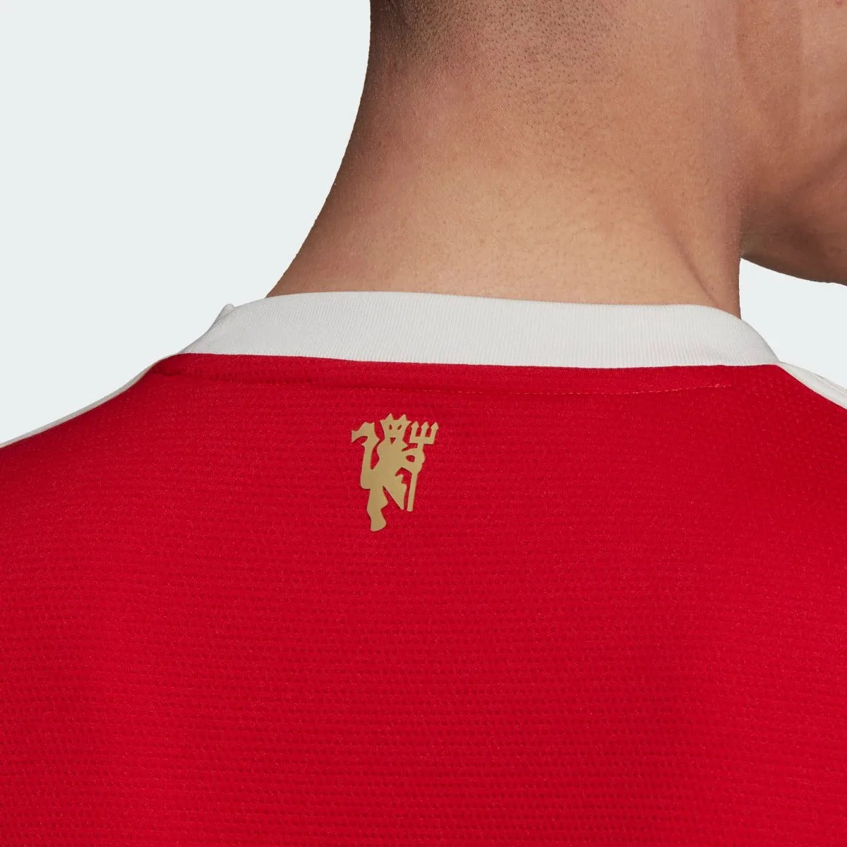 Adidas 2021-22 Manchester United Home Jersey - Red-White (Detail 2)