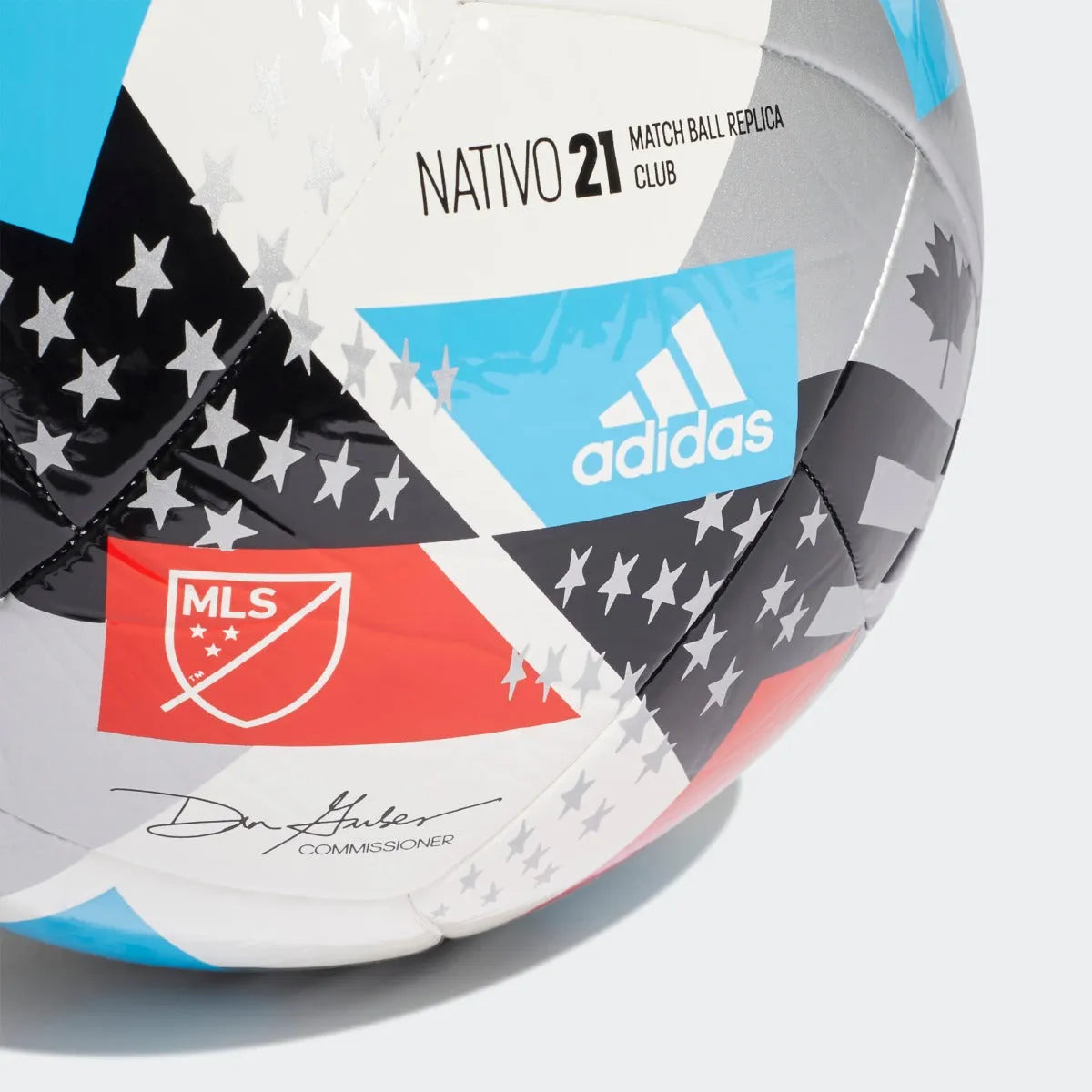 Adidas 2021 MLS Club Ball - White-Black-Blue-Red