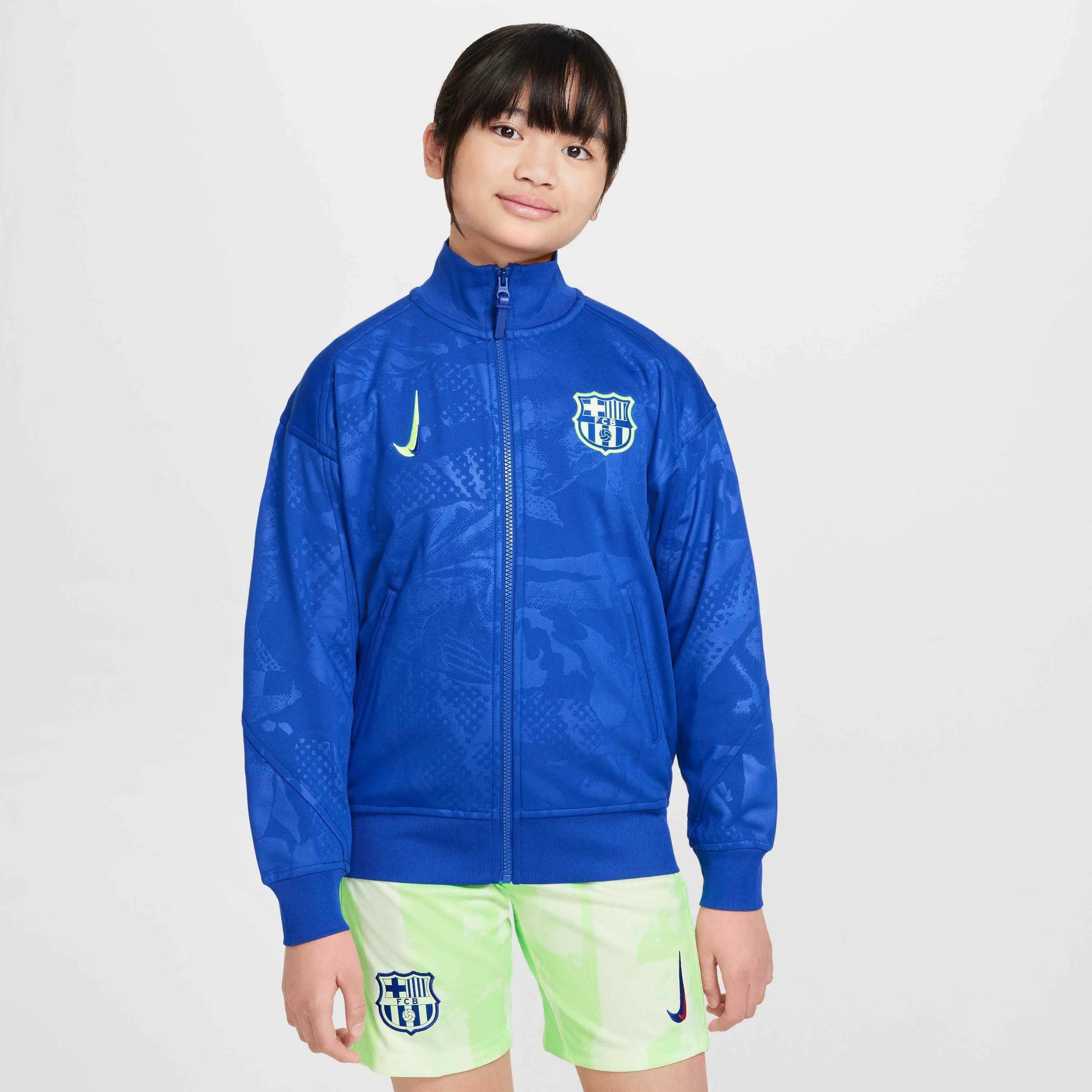 Nike 2024-25 Barcelona Youth Strike Third Dri-Fit Jacket (Model - Front)