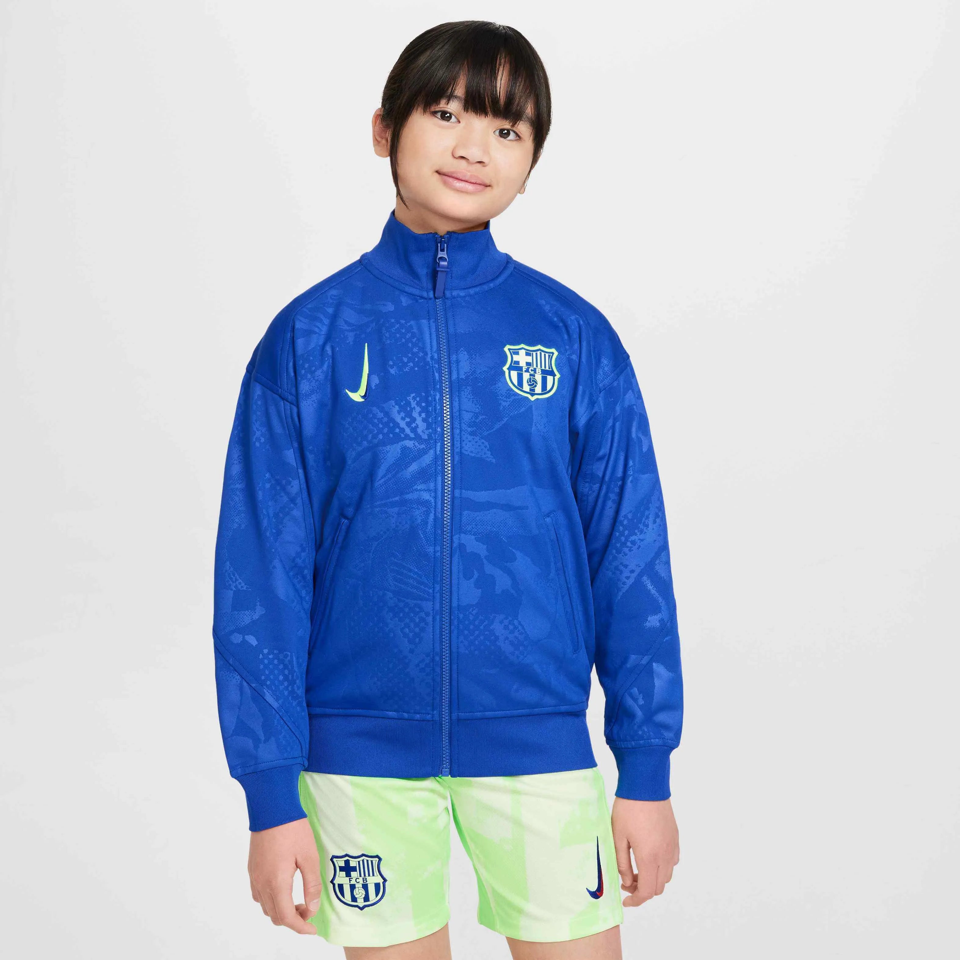 Nike 2024-25 Barcelona Youth Strike Third Dri-Fit Jacket (Model - Front)
