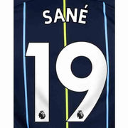 Man City 2018/19 Away Sane #19 Jersey Name Set