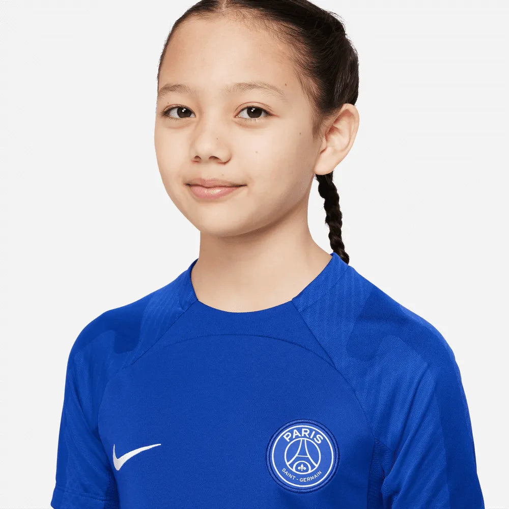 Nike 2022-23 PSG DF Strike SS Youth Top Blue (Detail 1)