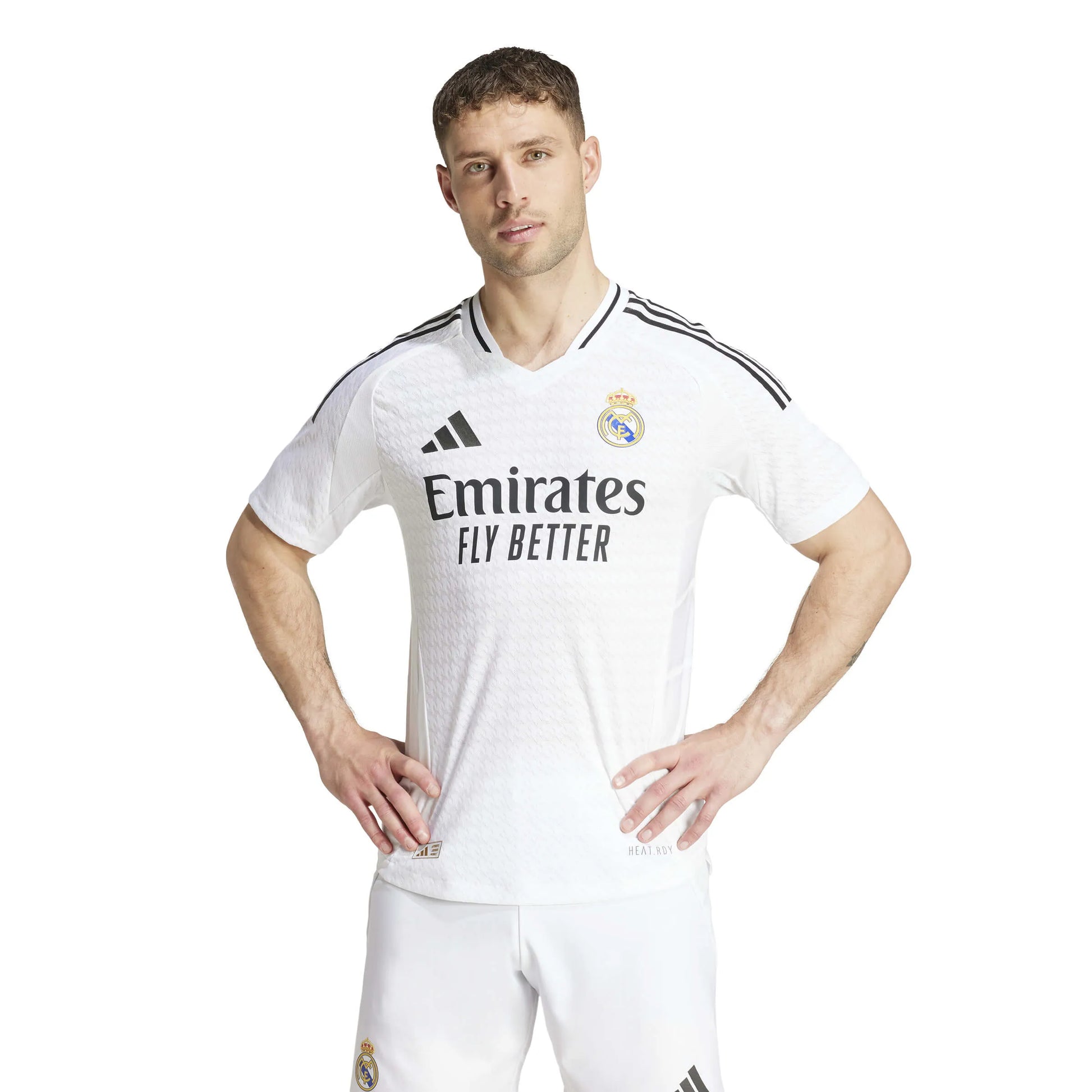 adidas 2024-25 Real Madrid Men's Authentic Home Jersey (Model - Front)