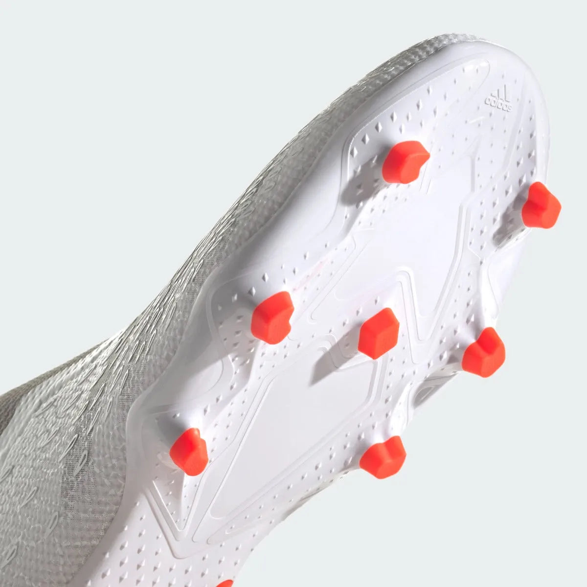 Adidas Predator Freak .3 Laceless FG - White-Grey-Solar Red (Detail 2)