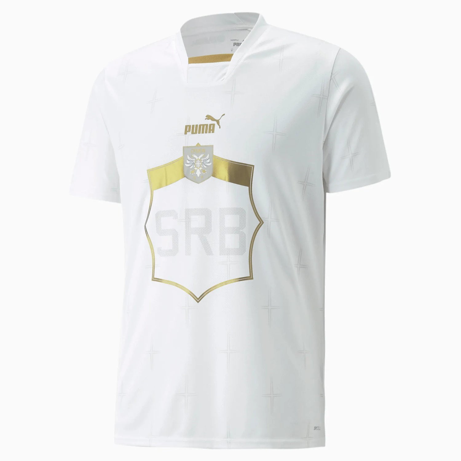 Puma 2022-23 Serbia Away Jersey White-Gold (Front)