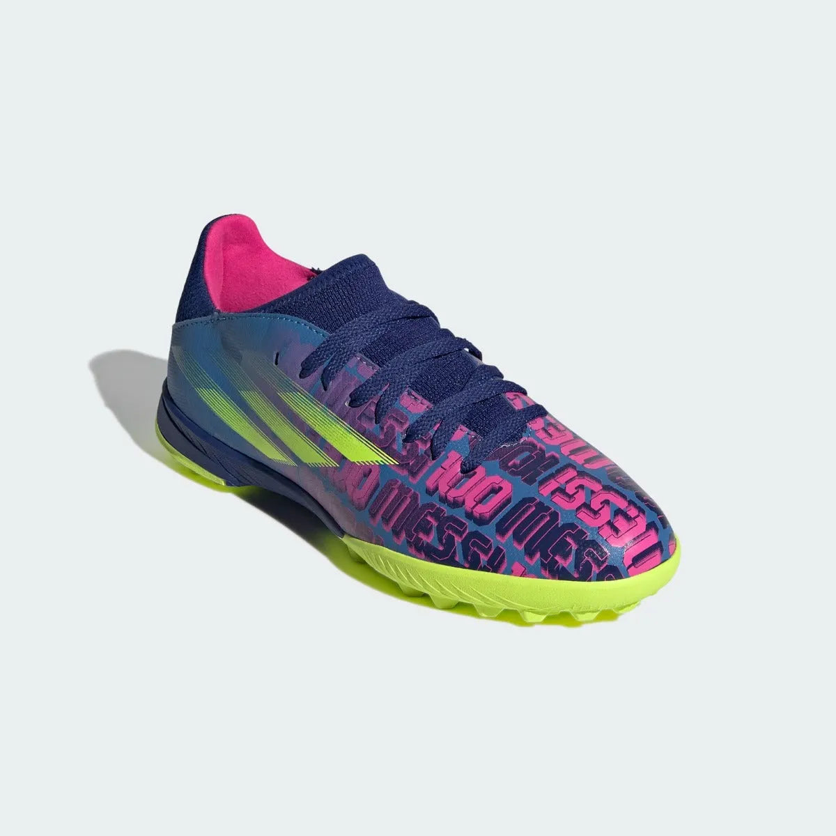 Adidas JR X Speedflow MESSI .3 TF - Blue-Pink-Yellow (Diagonal 1)