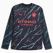 Puma 2023-24 Manchester City Men's Stadium Third Long-Sleeve Jersey (Front)