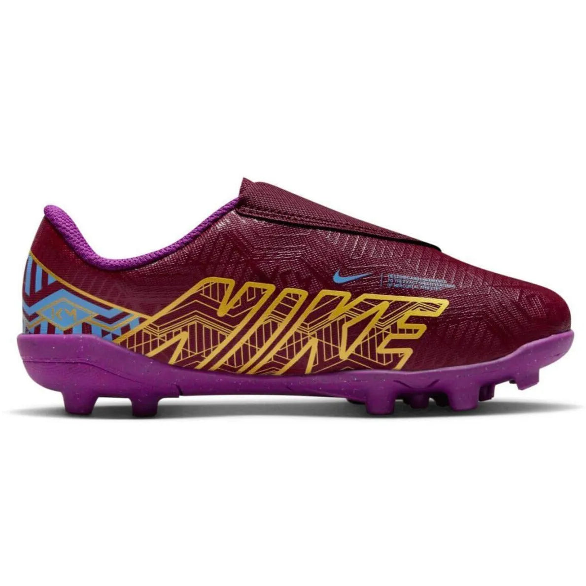 Nike Kids Vapor 15 Club KM MG PS (V) - Dark Beetroot-Gold (Side 2)