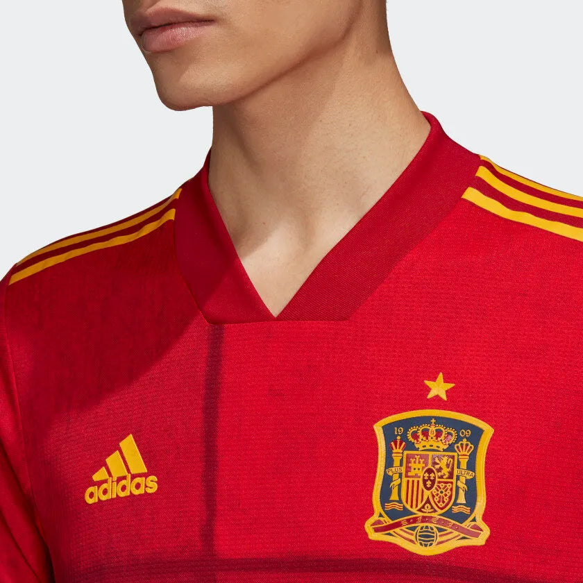 adidas 2020-21 Spain Authentic Home Jersey - Red-Yellow