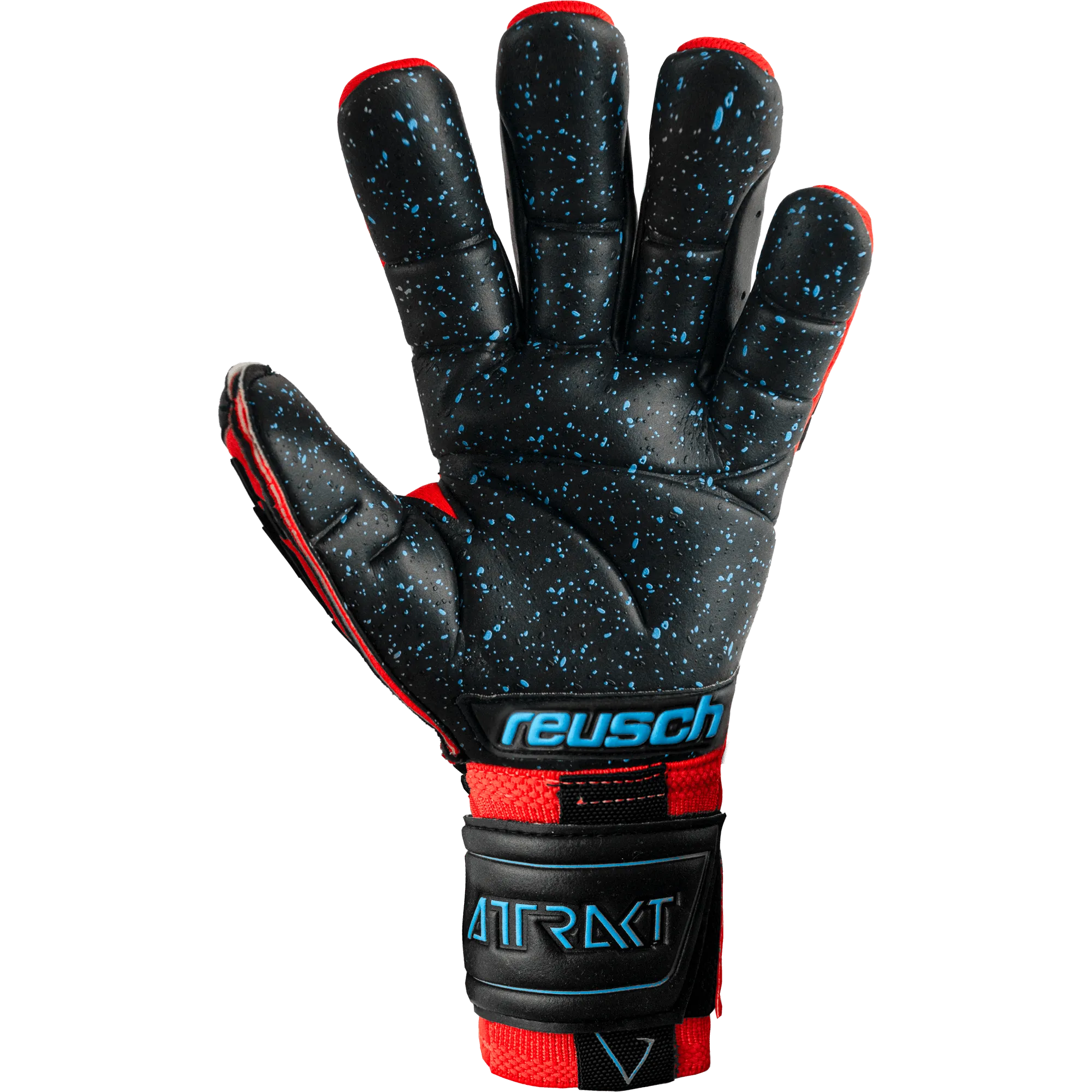 Reusch Attrakt Freegel Fusion Ortho-Tec Goaliator Goalkeeper Gloves - Bright Red-Black (Single - Inner)