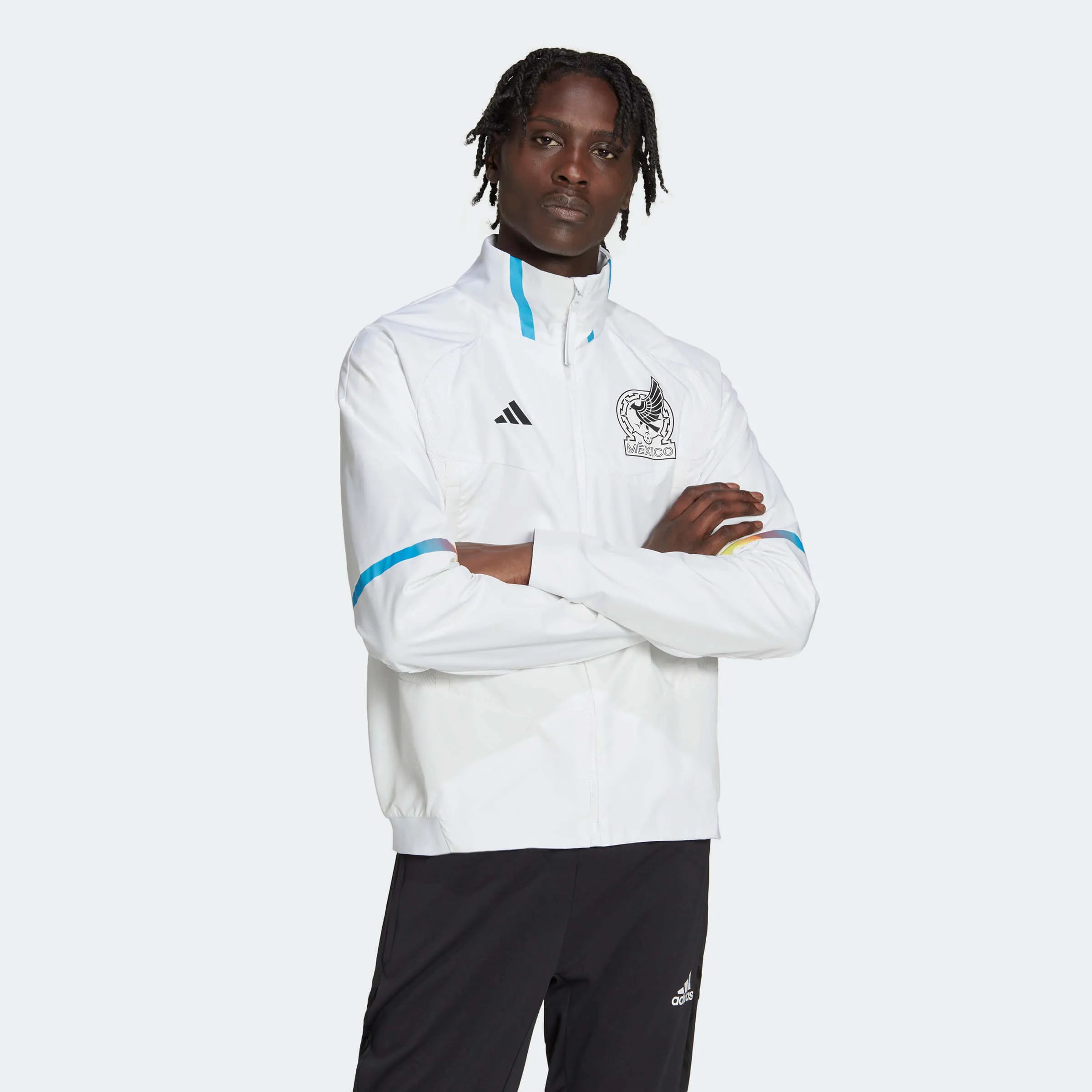 adidas 2022-23 Mexico Game Day Anthem Jacket (Model - Front)