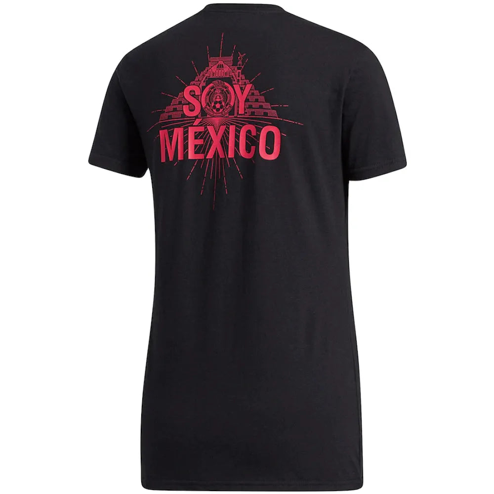 Adidas 2020-21 Mexico Women Amplifier Tee - Black-Pink (Back)