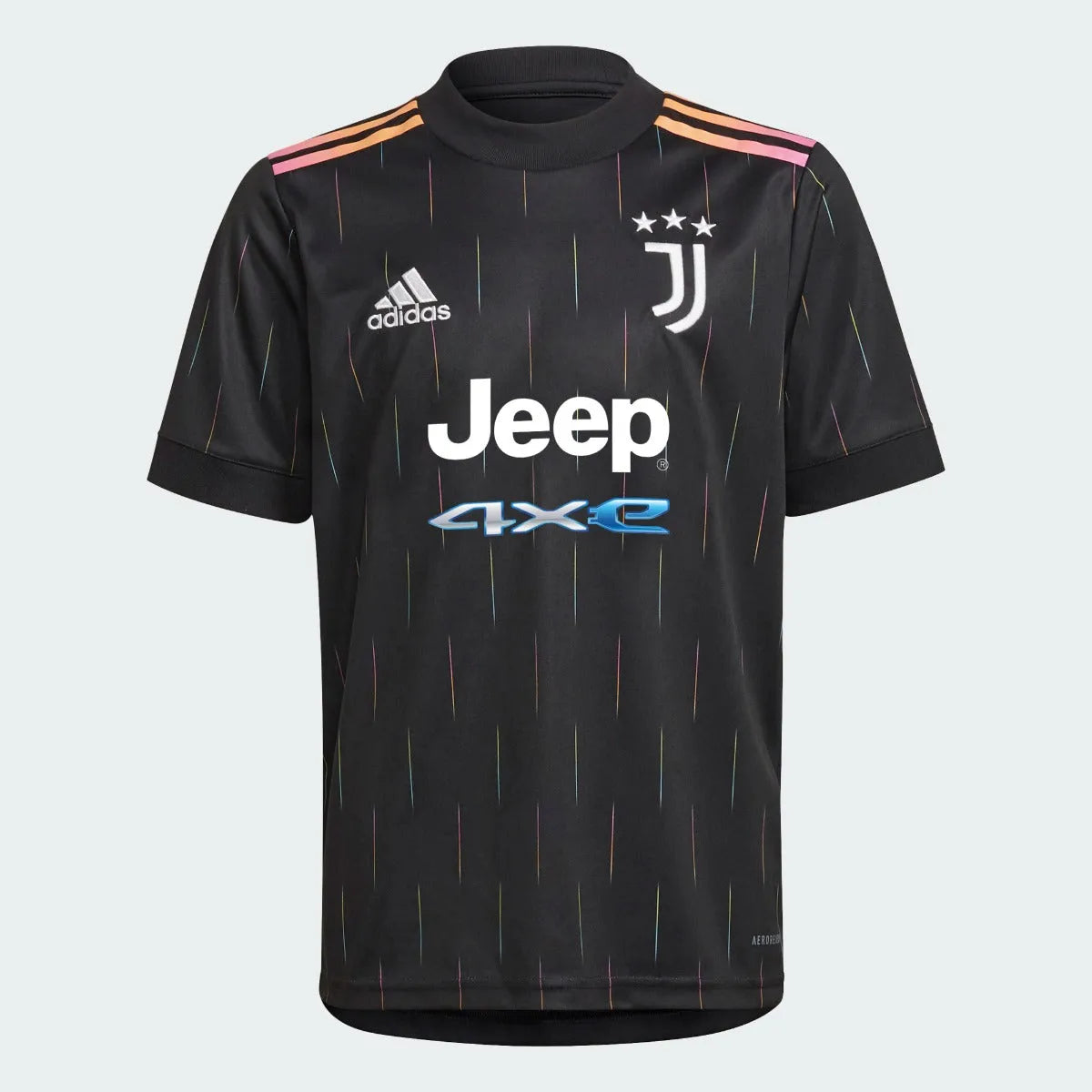 Adidas 2021-22 Juventus Youth Away Jersey - Black (Front)