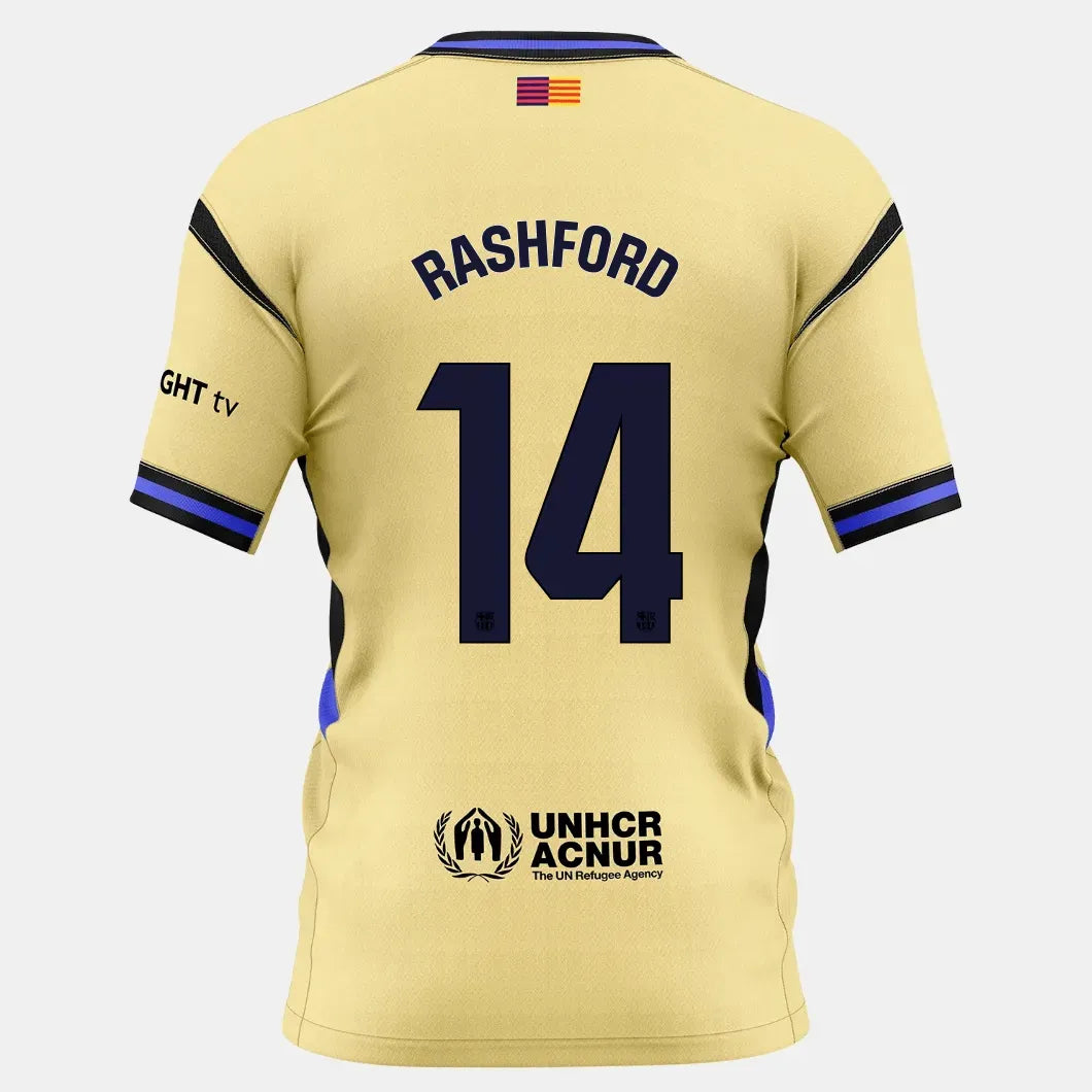 Nike 2025-26 Barcelona Men's Authentic Away Soccer Jersey (Rashford)