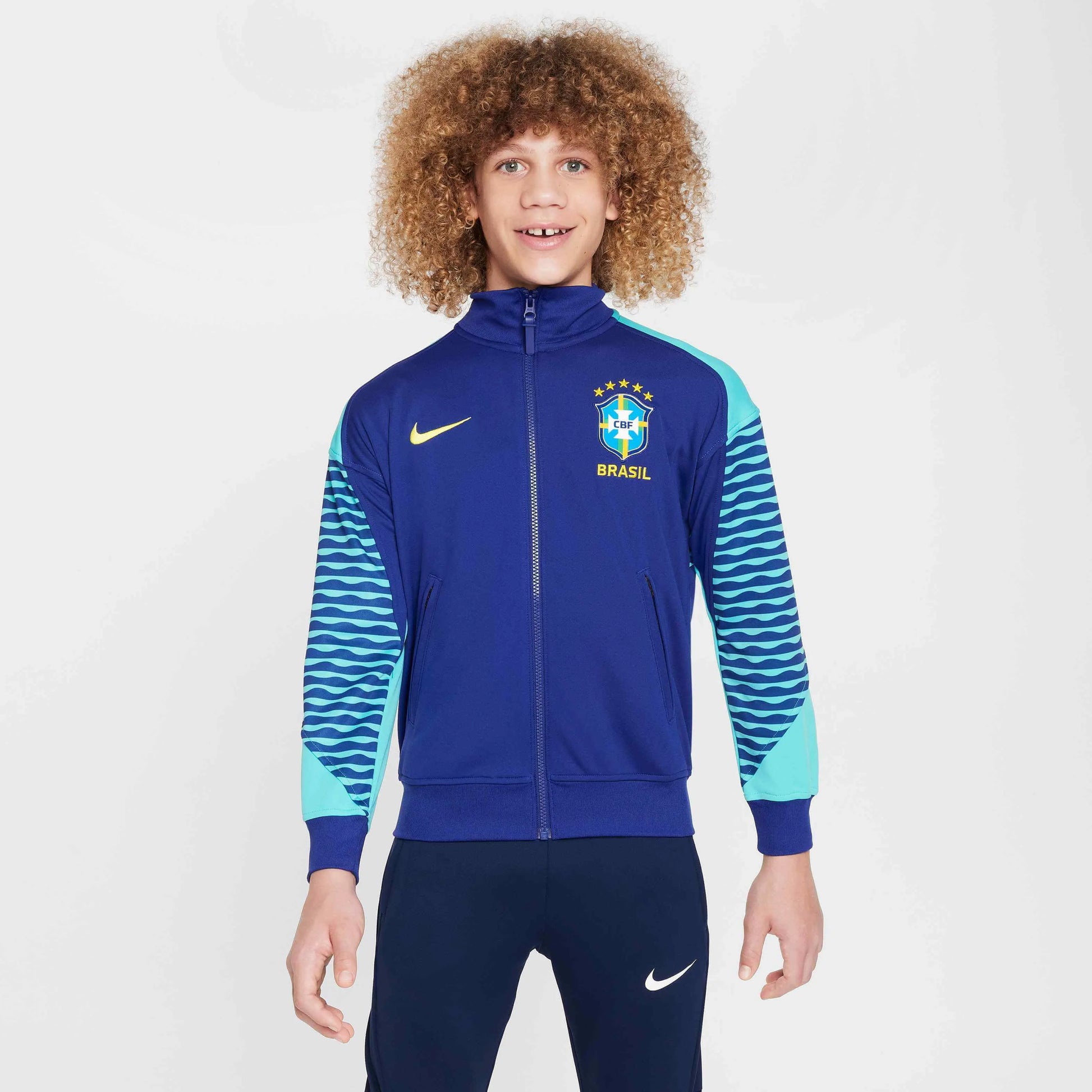 Nike 2024-25 Brazil Youth Anthem Jacket (Model - Front)