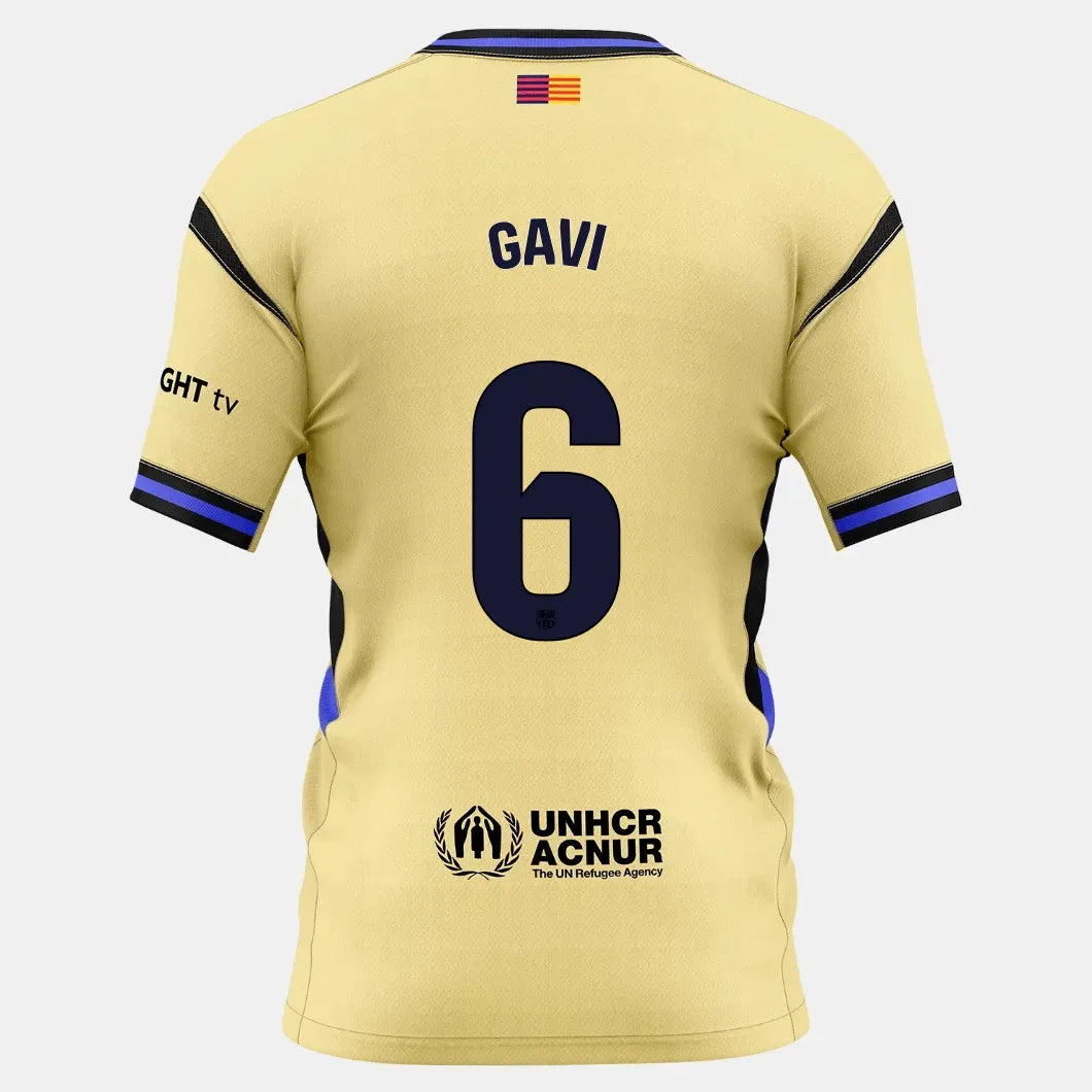 Nike 2025-26 Barcelona Men's Stadium Away Soccer Jersey (Gavi)