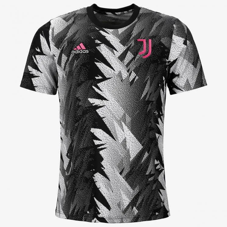 adidas 2022-23 Juventus Pre-Match Jersey - Black-White (Front)
