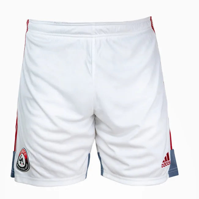 front view of adidas LAUFA Mi Tastigo 19 Youth Shorts - White