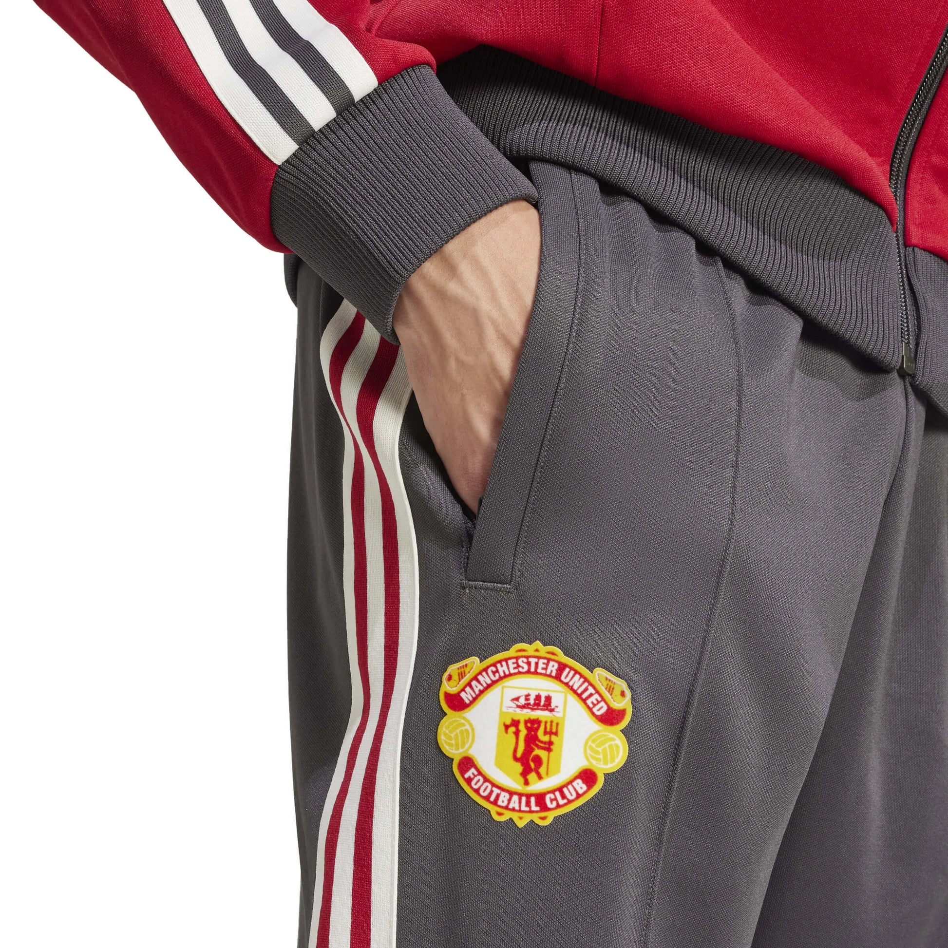 adidas 2024-25 Manchester United Men's Originals Track Pants (Detail 1)
