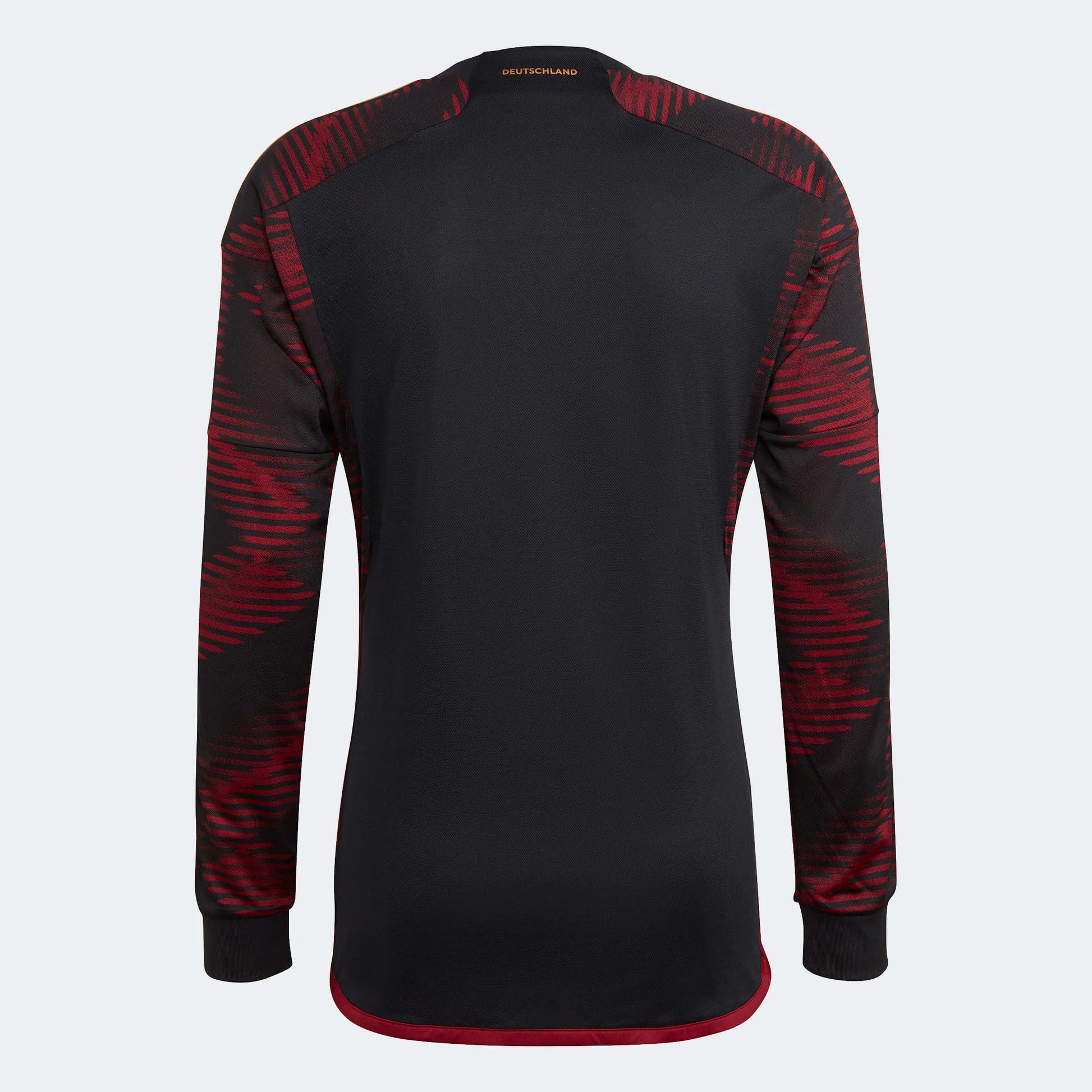  adidas 2022-23 Germany Away Long Sleeve Jersey Black (Back)